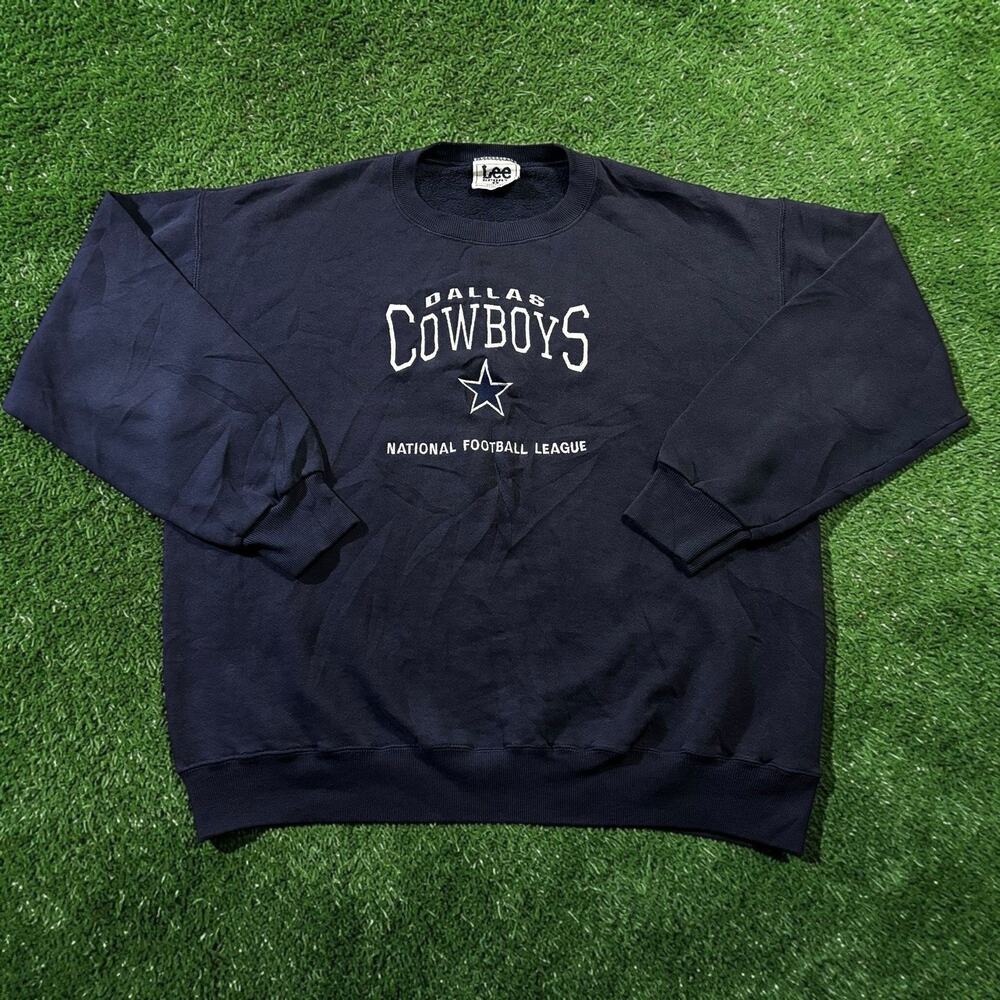 Vintage 90s Lee Sport Dallas Cowboys Crewneck Sweatshirt Large USA Made